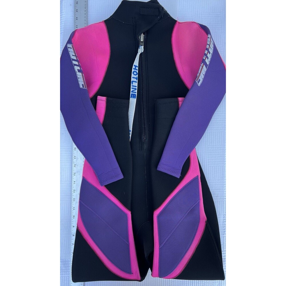 Rare 1980s Vintage Hotline Air Fighter III Wetsuit Made Japan Pink Purple M